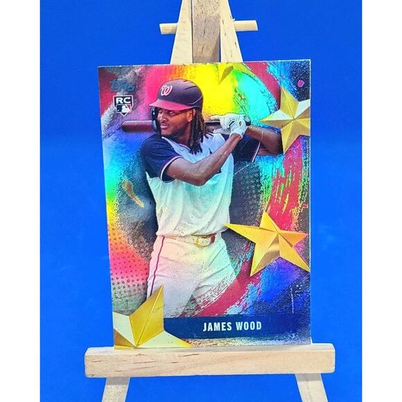 2025 Topps Series 1 - Stars of Mlb James Wood #SMLB-18 (RC) - Picture 1 of 7